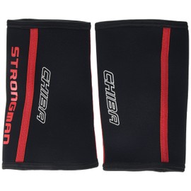 Chiba Erwachsene Ellbogenwärmer Ellenbogenbandage Neopren Bandage, schwarz, L