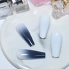 Cimenexe Gradient Press on Coffin Nails Square Head Artificial Nails