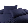 GMTEXTILES 100% polyCotton Bedding Duvet Cover Sets. (Single, Navy)
