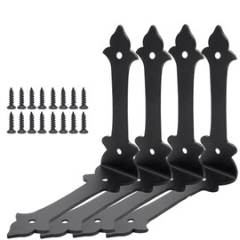 Corner Protector, 4 Inches Furniture Corner Guards Corner Bracket Metal Embellishments with Wood Funiture Decorative Metal Rustic Hardware for Home Edge Corner Hardware Accessories (4)
