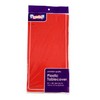 3-PACK DISPOSABLE PLASTIC TABLE COVERS/TABLECLOTHS (RED)