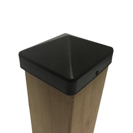 Nuvo Iron US-PCP11BLK US-4x4 Eazy Pyramid Cap, 4" x 4" (Fits Over 4” x 4” Nominal USA retailers Square Posts), Black