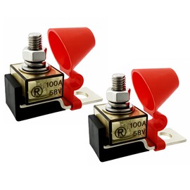 MRBF Fuse, 58V DC, 100Amp Battery Fuse with Waterproof Fuse Block (2-Pack)