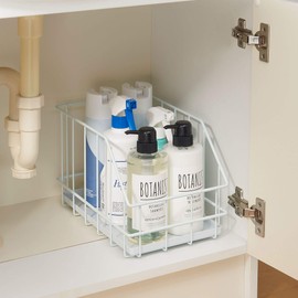 Belca SWB-20W Under Sink Wire Box, 7.9 inches (20 cm) Type, (W x D x H) 7.9 x 11.8 x 7.6 inches (20 x 30 x 19.2 cm), Tray Included, White