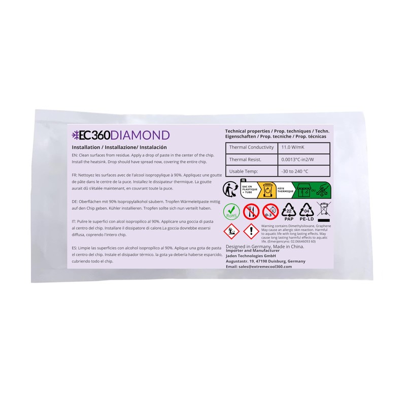 EC360® DIAMOND 11W/mK High Performance heat sink compound (1g)