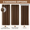 Brown Blackout Curtains for Bedroom Living Room 40"x63" Long 2