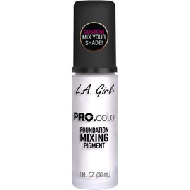 L.A. Girl - Pigmento mezclador Pro Matte, blanco, 1 onza líquida