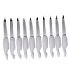 Beavorty 10pcs Portable Folding Nail Files Professional Double-Sided Nail Buffers