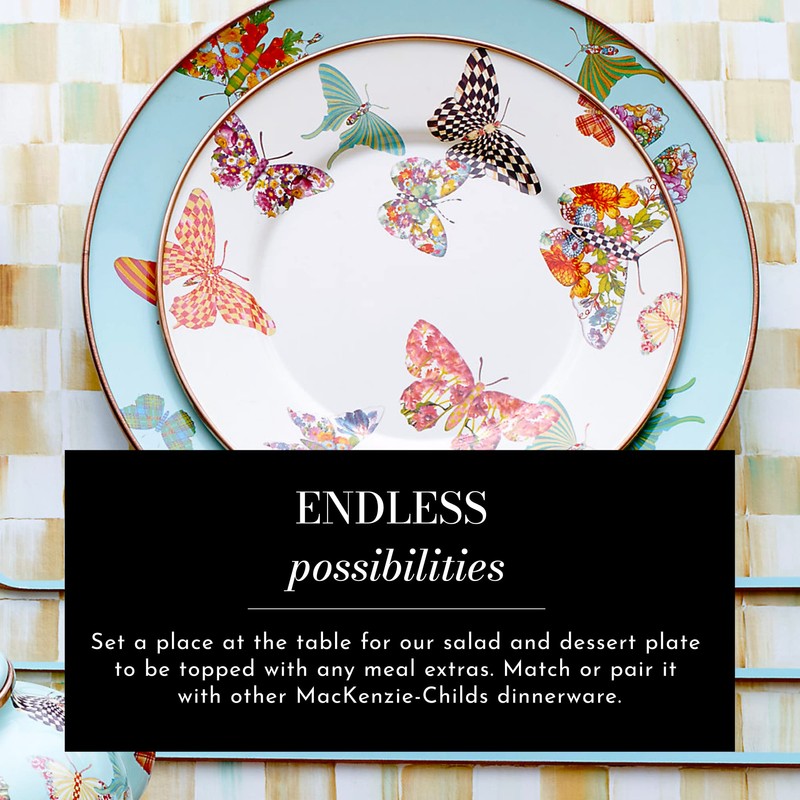 MACKENZIE-CHILDS Enamel Salad and Dessert Plate, Small Plate for a