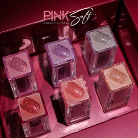 May Your Pink Salt 6 types of individual reflective glitter gel / 메이유어 핑크솔트 6종 단품 반사글리터젤