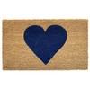 Calloway Mills AZ106712436 Heart Doormat (Dark Blue, 24" x 36")