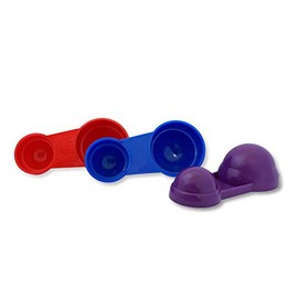WePrep Measuring Spoon Set | Beautifully Bright Colours | Compact 4 in 1 Design | Proudly Made in The UK | Set of 3 Colours – Red, Dark Blue & Purple