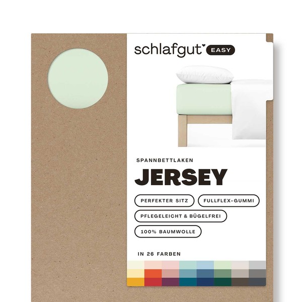Schlafgut Easy Jersey Fitted Sheet 90 x 190 to 100