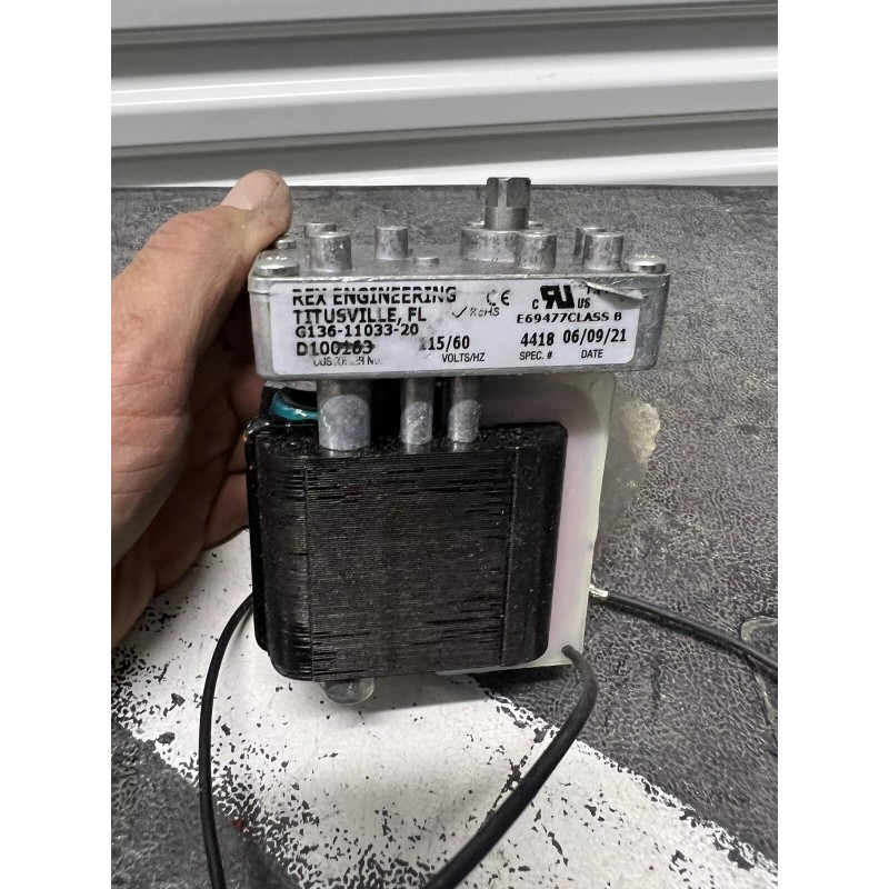 Rex AC Gearmotor Unidirectional 115V 60hz CM Style 50inlb 4418