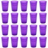 Engelland - 20 x Purple Frosted Plastic Cups 250ml with