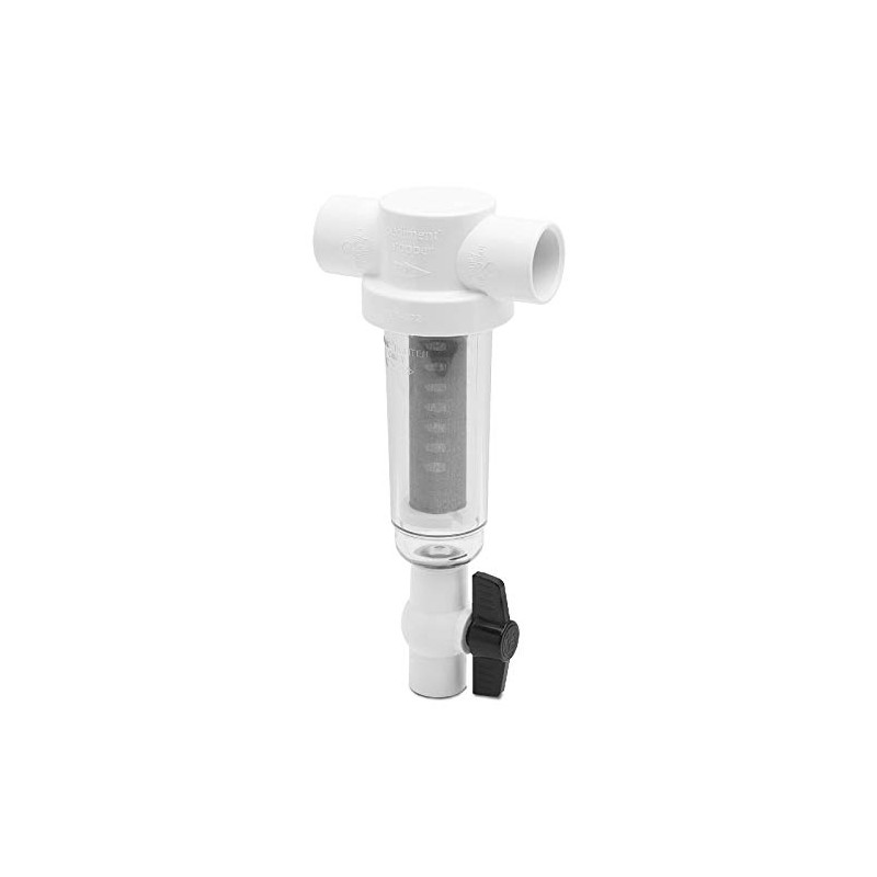 ProPlumber 100 Mesh PVC Spin Down Sediment T-Style Water Filter