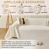 KaviKon Sectional Couch Covers 2-Piece for L Shape Sofa Cream