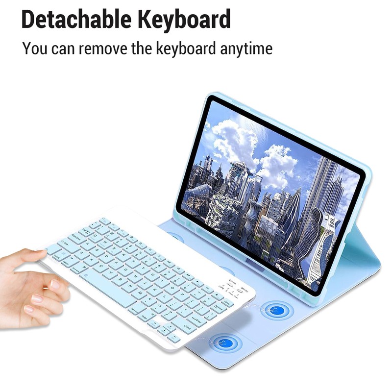 Tab S9 Series Tablet Protective Case + Keyboard ABS Keys