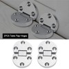 Folding Flip Top Hinge, 2Pcs Zinc Alloy Self-Supporting 180 Degree