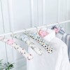 Padded Hangers for Women Clothing,5PCS Clothes Hangers Printed Bow Padded