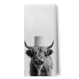 Foritho Cow Bathroom Hand Towels, Cow Gifts for Cow Lovers Women, Cute Cow Gifts, Cow Hand Towels for Bathroom, Cow Themed Gifts for Women, Cow Bathrom Decor, 16x24 Inch