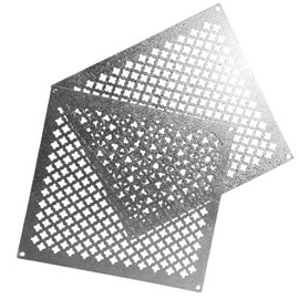 Tjernlund 18” x 10” Crawl Space Steel Vent Cover “Morning Star” Pattern for High Airflow and Extreme Durability
