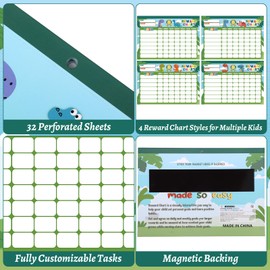 Thboxes Behavior Reward Chart for Kids at Home, 11.8"x8.3" Chore Charts