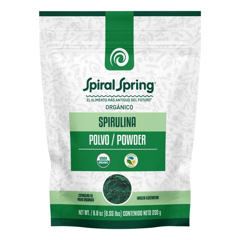 5 Bolsas De Spirulina Orgánica. Máxima. Espirulina En Polvo