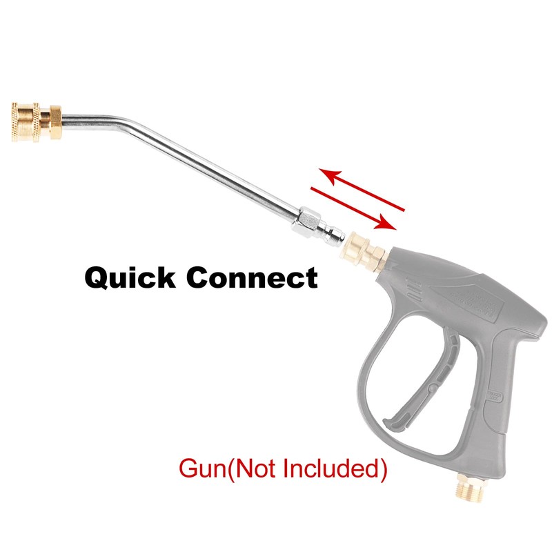 GRESTOAL Pressure Washer Gutter Cleaner Attachment, 30 Degree Washer Gutter