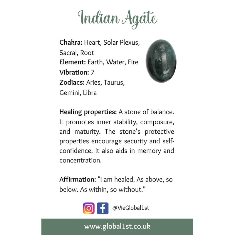 VIE VIE Double Point Pencil Pendant, Black String (Indian Agate)