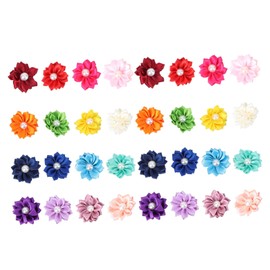 BESPORTBLE 40pcs Pet Hair Rope Flowers for Headbands Dog Accessories for Large Dogs Dog Bows for Small Dogs Hair Pet Hair Ties Ribbon Hair Clip Pet Headband Pet Hair Accessories Dog Bow Ties