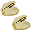 ZJIVQO 2Pcs Solid Hip Hop Teeth Plain Single Tooth Fangs