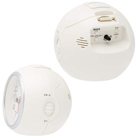 CASIO(カシオ) 目覚まし時計 電波 ホワイト アナログ ライト 付き TQ-760J-7JF