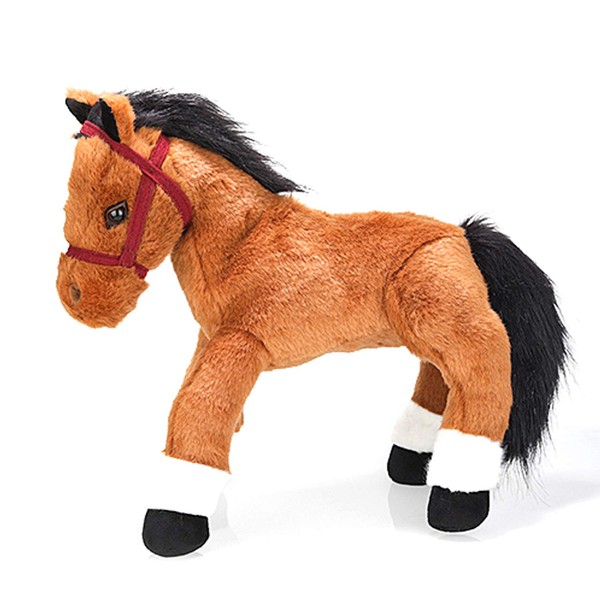 Plushland Resting Horse Adorable Plushed Stuffed Animal Toy for Babies Amazing Gift for Boys and Girls on Holidays, Birthday, Christmas and Party Favors (17 Inches)
