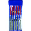 SE 74330DF 6-Piece Flat Diamond Grit File Set - Multi-Grit