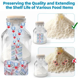 Wisesorb 500CC 800 Packs Oxygen Absorbers for Food Storage, Food Grade Oxygen Absorbers, O2 Absorbers Food Grade for Food Storage