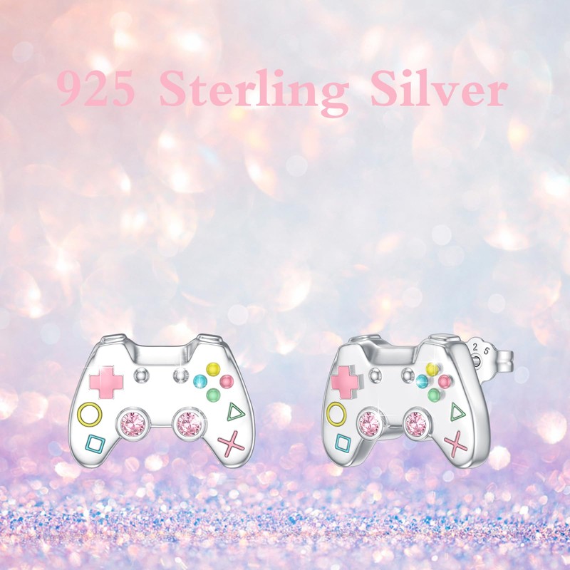 Gamer Earring Sterling Silver Game Controller Stud Game Lover Jewelry