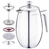 Easyworkz Nando French Press 34 oz Double Wall Insulated Thermal