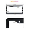 American Flag License Plate Frames - 2 Pack Black Stainless