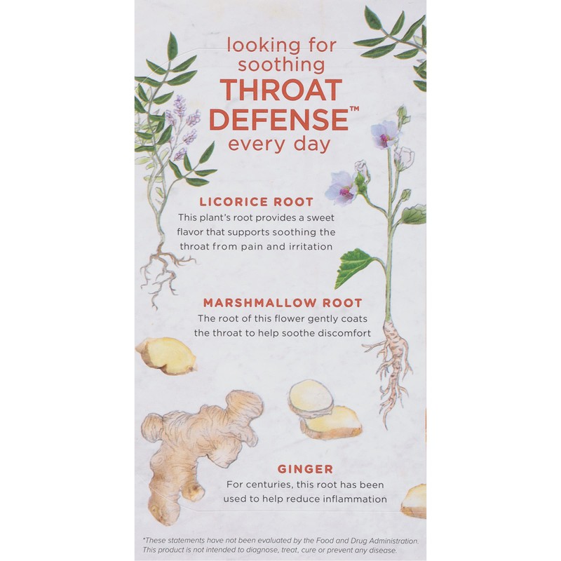 Bigelow Benefits Throat Defense (Ginger Honey Lemon Herbal), 18 Count