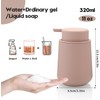 Matte Pink Foaming Hand Soap Dispenser Plastic 11 oz -