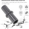 Operitacx 2 Sets Washing Machine Drain Adapter, 21mm Dishwasher Hose