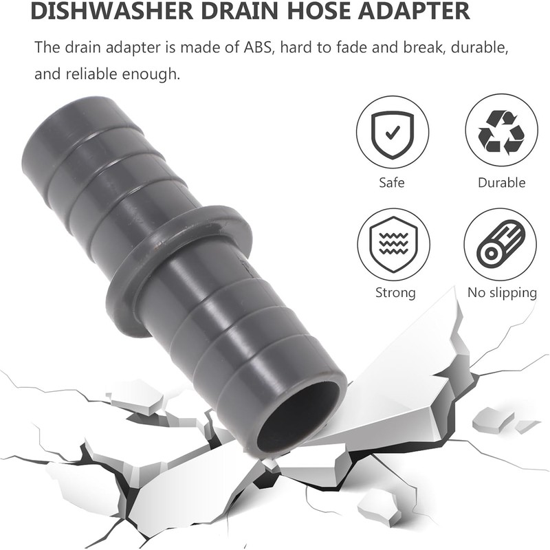 Operitacx 2 Sets Washing Machine Drain Adapter, 21mm Dishwasher Hose