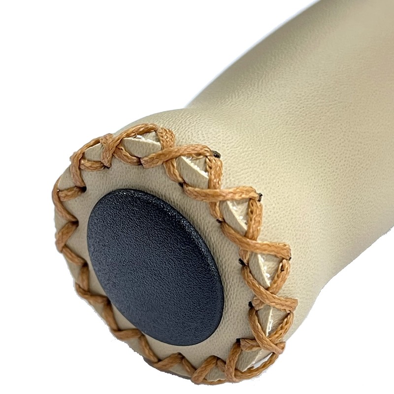 VLG-617-2A Velo Bicycle Grip [Barrel Shaped Grip] Beige 3.6 inches