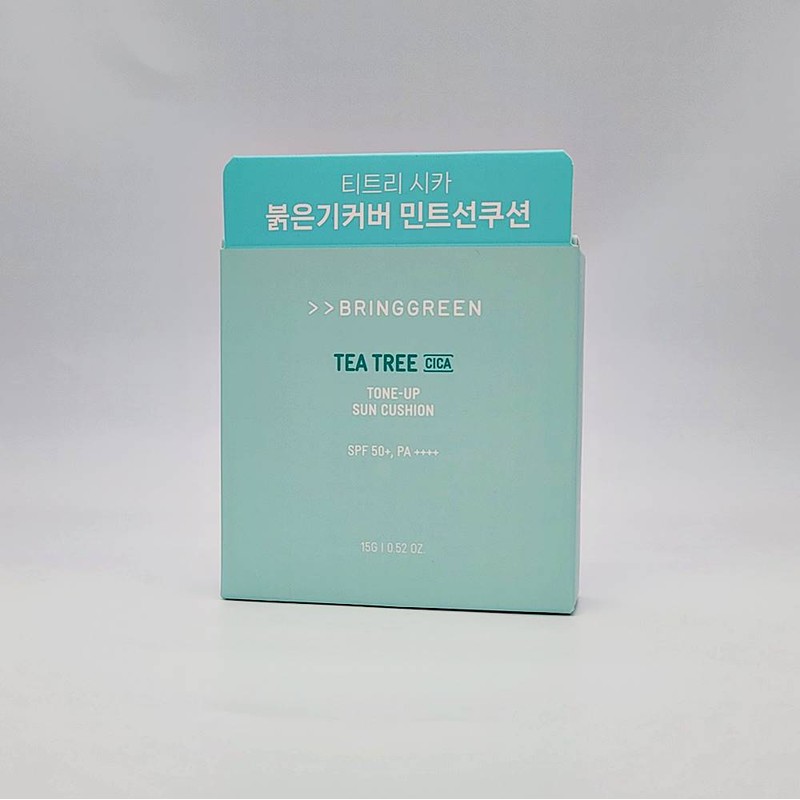 Bring Green Tea Tree Cica Tone-Up Sun Cushion 15g (SPF50+)