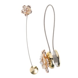 Operitacx Curtain Tiebacks Rope Magnetic Tiebacks Fabric Magnets Easy to Use Home Decorative