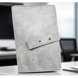 Vintage leather Electronic organizer travel case,cord organizer travel, Leather charger shortage for essentials mouse, adapter, cables (white grey)