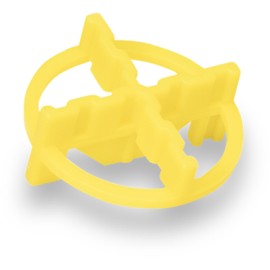 BARWALT Dual Sided 4 Corner Shaped Tile Spacers for Leveling, 100 Pack, 2TSX2X