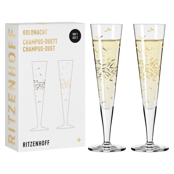 Ritzenhoff 6031003 Champagne Glass 200 ml - Goldnacht Duett 2022
