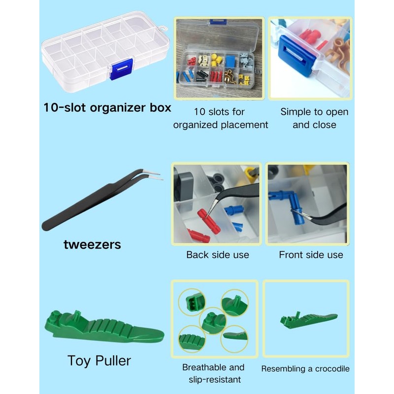 15PCS Remover Building Blocks Tool Kit - 3 PCS Brick